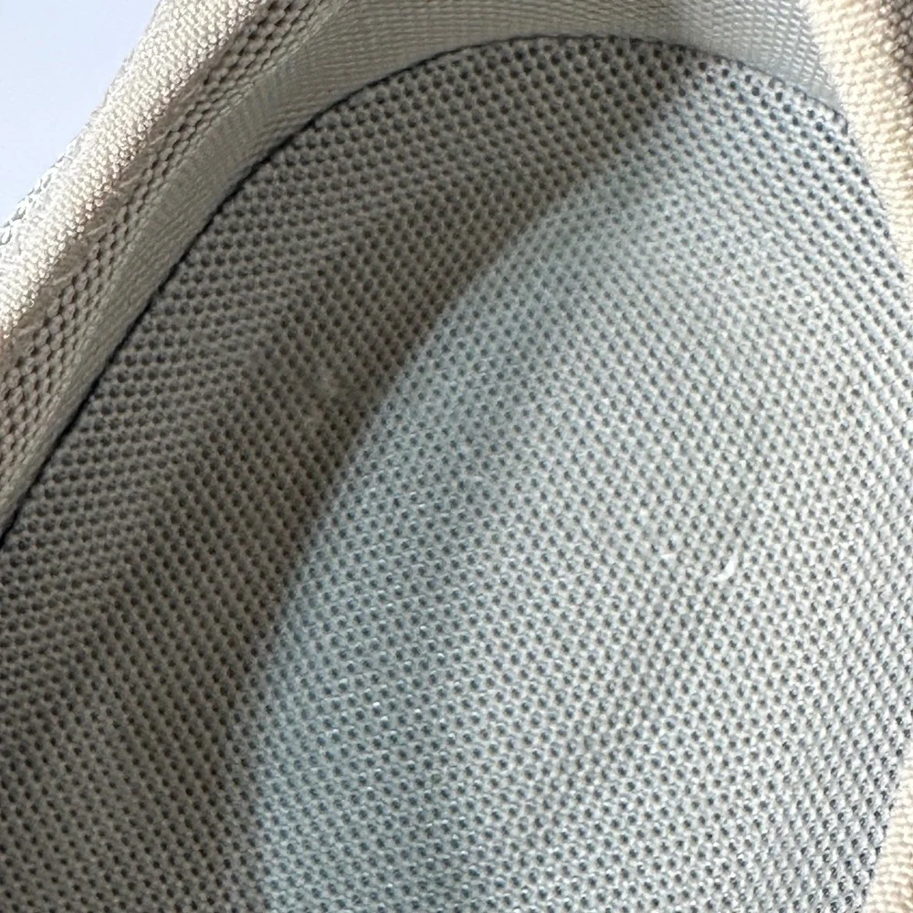 Lands End WM Sport Shoe Sand Stone Mesh Bungee Sneakers Womens 8 Med 64730